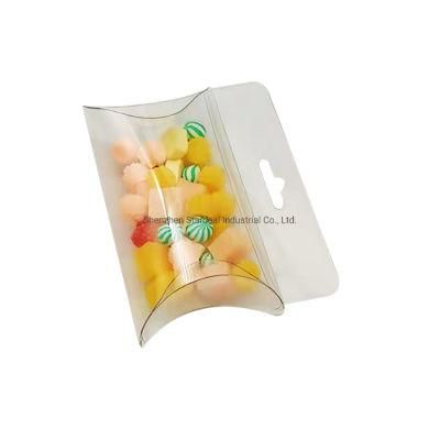 Hanging Hole Pet PVC Plastic Clear Candy Pillow Box