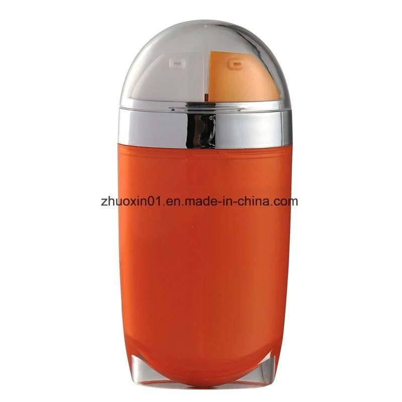 Hot Sale as Cosmetic Packaging Bb Cream Bottle with Two Nozzles