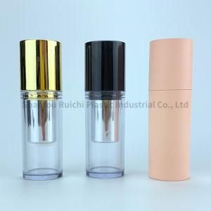 F008 Customized Round Bottle Plastic Lipstick Tube for Cosmetic Packaging