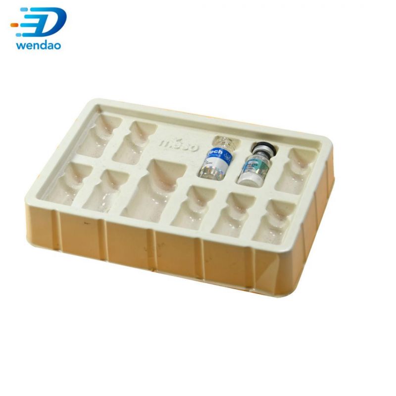 Custom Design Medical Insert Plastic Blister Tray for 2ml 3ml Glass Vials