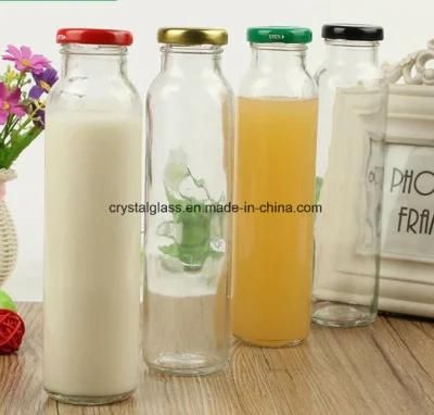 330ml 500ml Round Shape Water Glass Juice/Enzyme Bottle with Lid