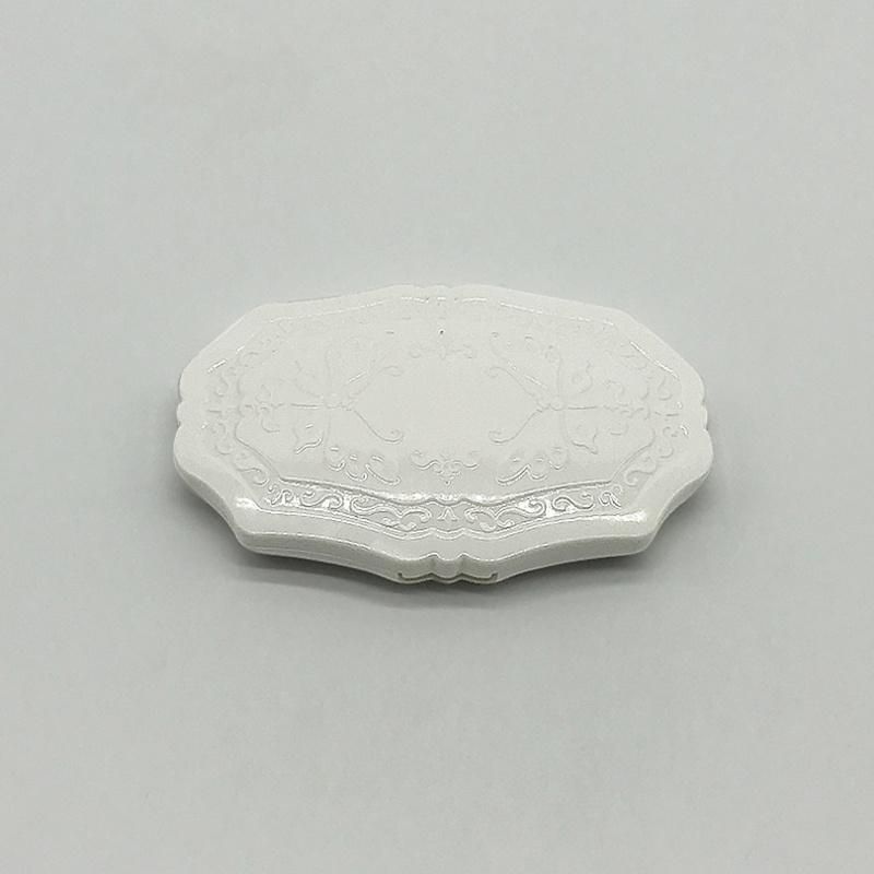 Empty White New Deisgn Custom Plastic Compact Case for Pressed Powder Makeup Case for Blush