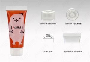 D22mm Clear Hand Cream Tubes with Labeling Plastic Packaging Tube