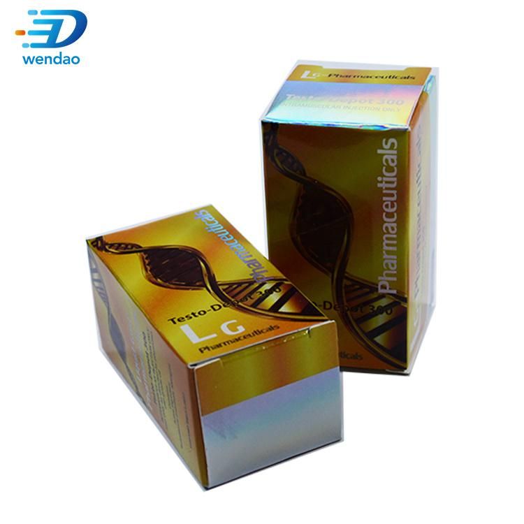 Wholesale Custom Printing Hologram Pharmaceutical Steroid Packaging 10ml Vial Labels and Boxes