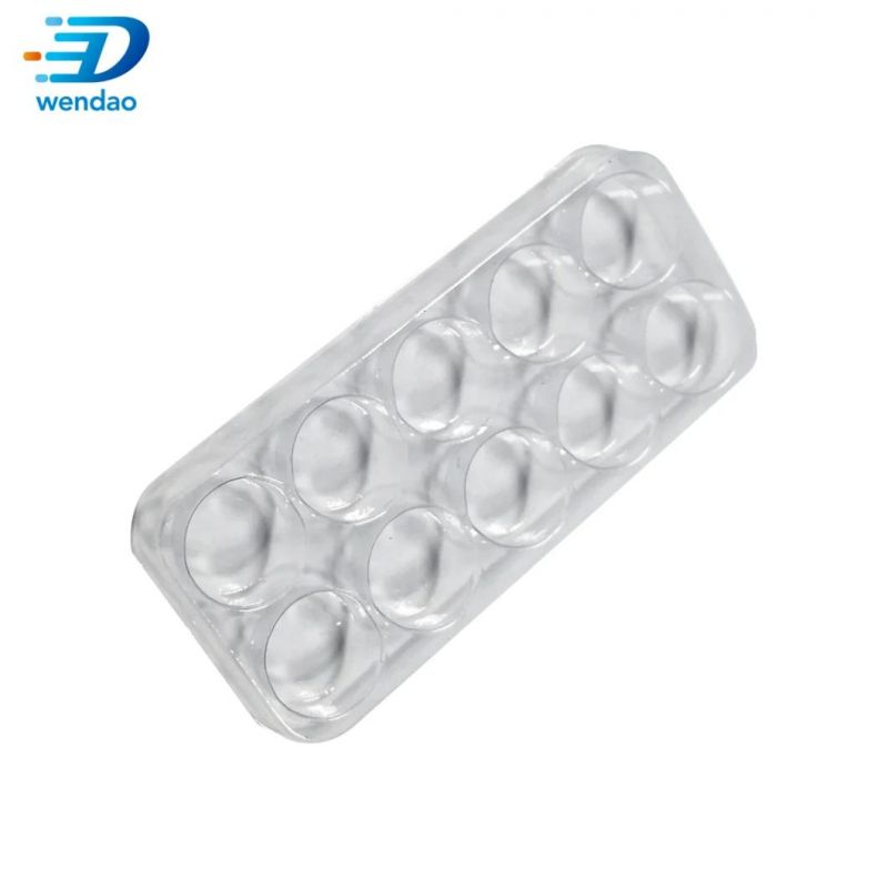 Custom 10 Cavity Disposable Plastic Blister 2 Ml Vial Ampoule Pack Tray