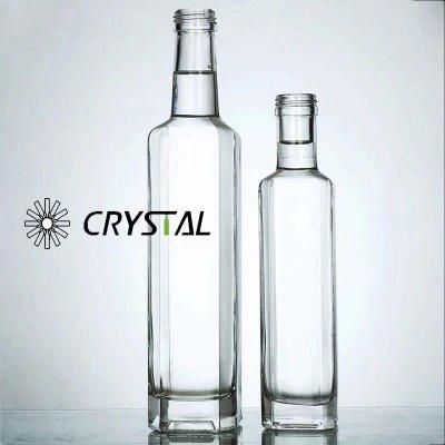 500ml 16oz Amber Glass Beverage Bottle with Plastic Cap/ Olive Oil Bottle