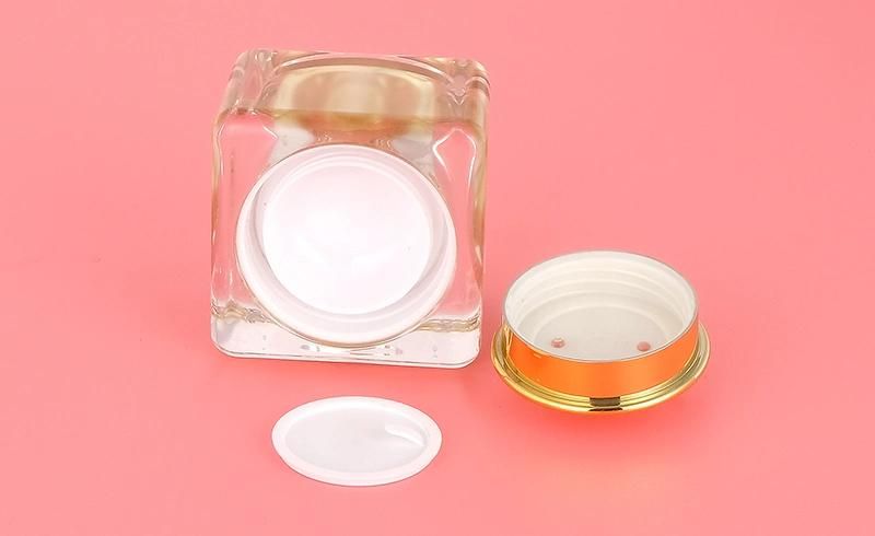 10g Empty Double Wall Transparent Plastic Cream Jar