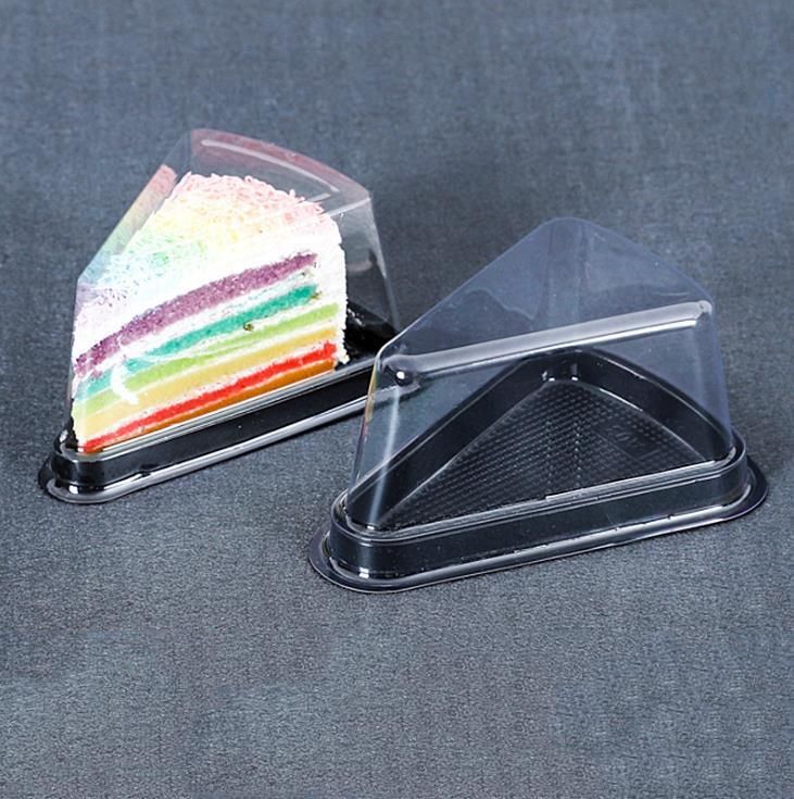 Customized Transparent Pet Cear Disposable Plastic Cake Boxes