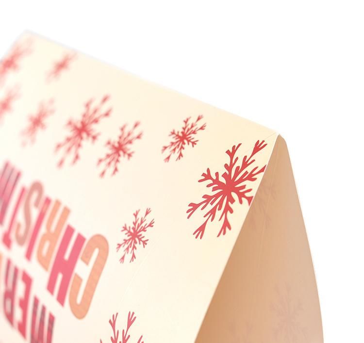 Wholesale Custom Size Snowflake Festival Gifts Packaging Christmas Candy Cardboard Pillow Box