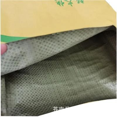 10kg 20kg 25kg Kraft Paper Laminated PP Woven Bag for Charcoal Hardwood Lump Charcoal Paper Bag