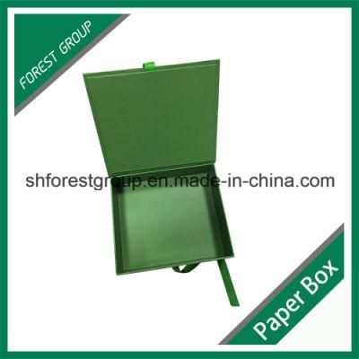 Custom Design Green Paper Packaging Box with Letter Printing Outside
