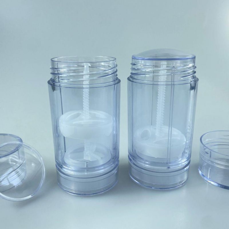 30g50g75g as Plastic Transparent Deodorant Bottle Straight Round Rotating Deodorant Bottle at The Bottom of The Bottle