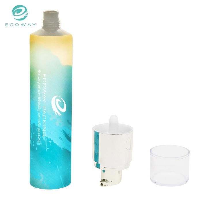 50ml Vacuum Pump Head Transparent Screw Cap Water Essence Tube