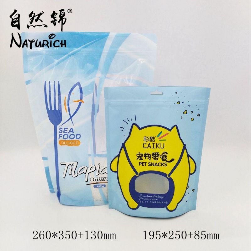 Digital Printing Pet Treat Snacks Packaging Zipper Stand up Bag Plastic Bag for Pet Food