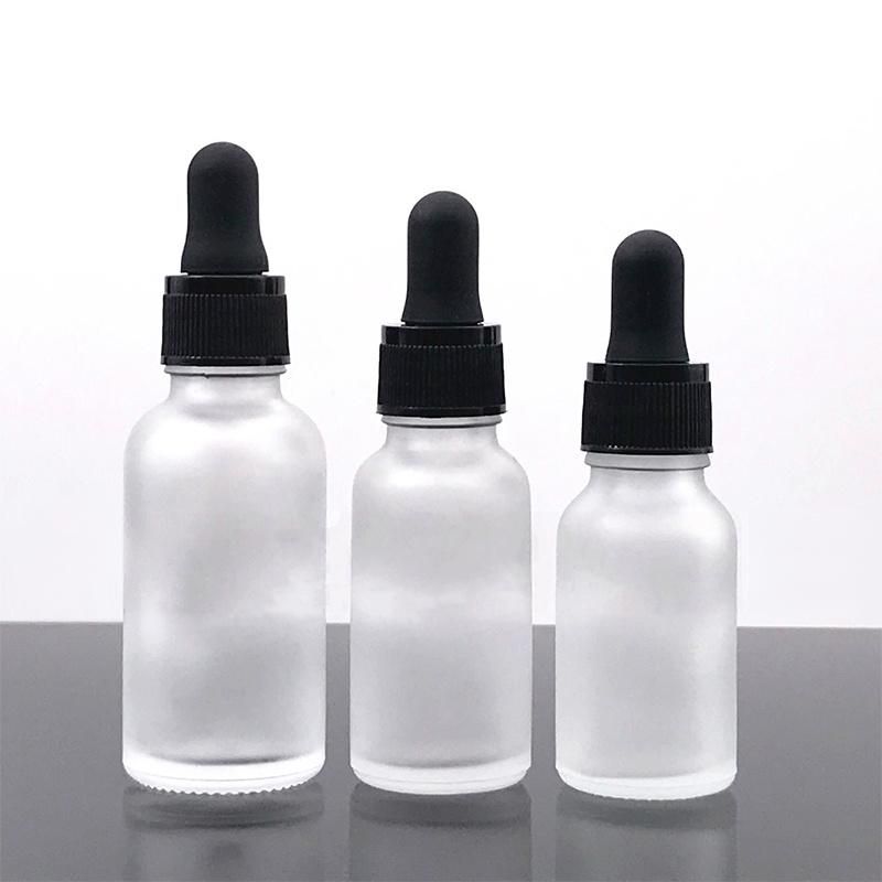 Empty Lip Gloss Tubes Frosted Dropper Amber Glass Aromatherapy Liquid for Essential Massage Oil Pipette Refillable Bottles