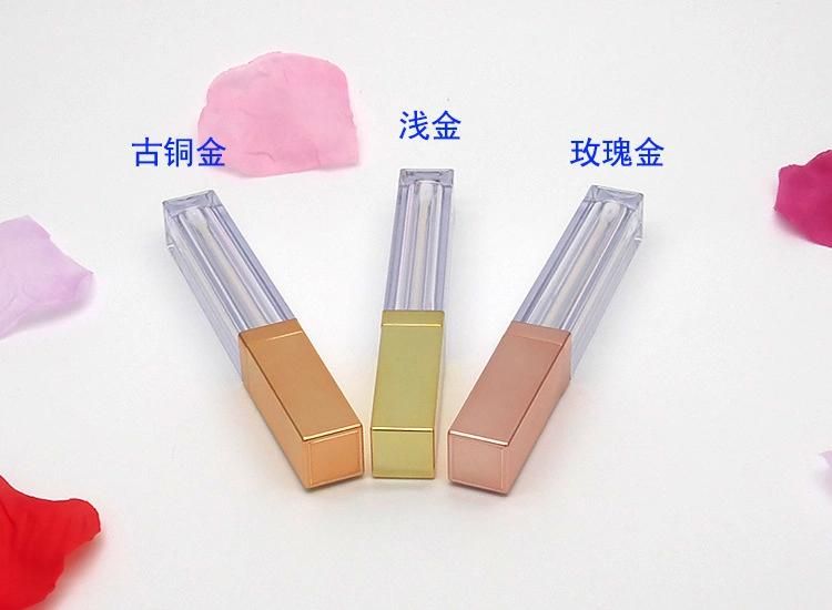 4ml Spot Square Rose Gold Lip Gloss Tube Empty Tube DIY Lip Glaze Empty Tube Empty Bottle Eyeliner Liquid Bottling