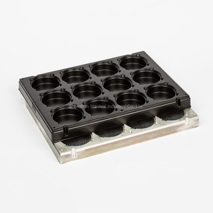 Custom Black Plastic Blister Tray Packaging Chocolate Inside Tray