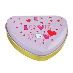 Small Heart Shaped Lip Balm Tin Box