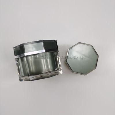 50g 150g 200g Octagonal Shape Acrylic Cream Jar for Mask