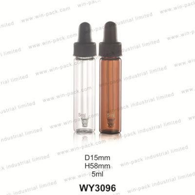 Direct Factory Empty Cosmetic Packaging Glass Dropper Bottle with Screw Collar