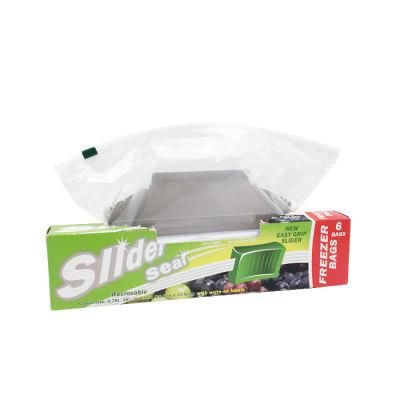 Food Grade Resealable Transparent Clothes Packaging Storage Custom Printed PE LDPE Plastic Zip Slider Bags