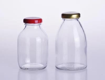 Yoghurt Pudding Glass Jar Bottle with Plastic Lid