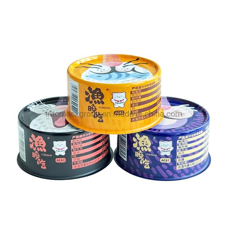 634# Pet Food Tin Can Little Tin Box for Food Manufacturer with Easy Open Lid