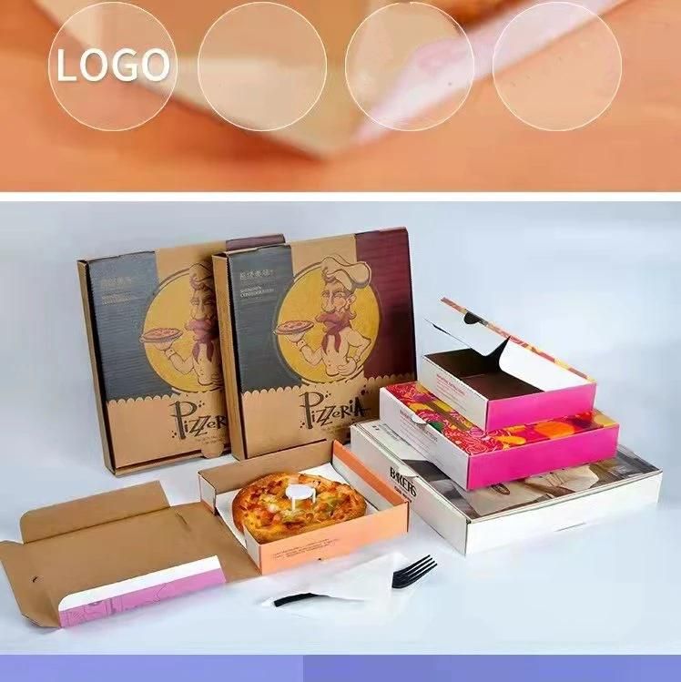 Eco Friendly Kraft Paper Corrugated Pizza Box