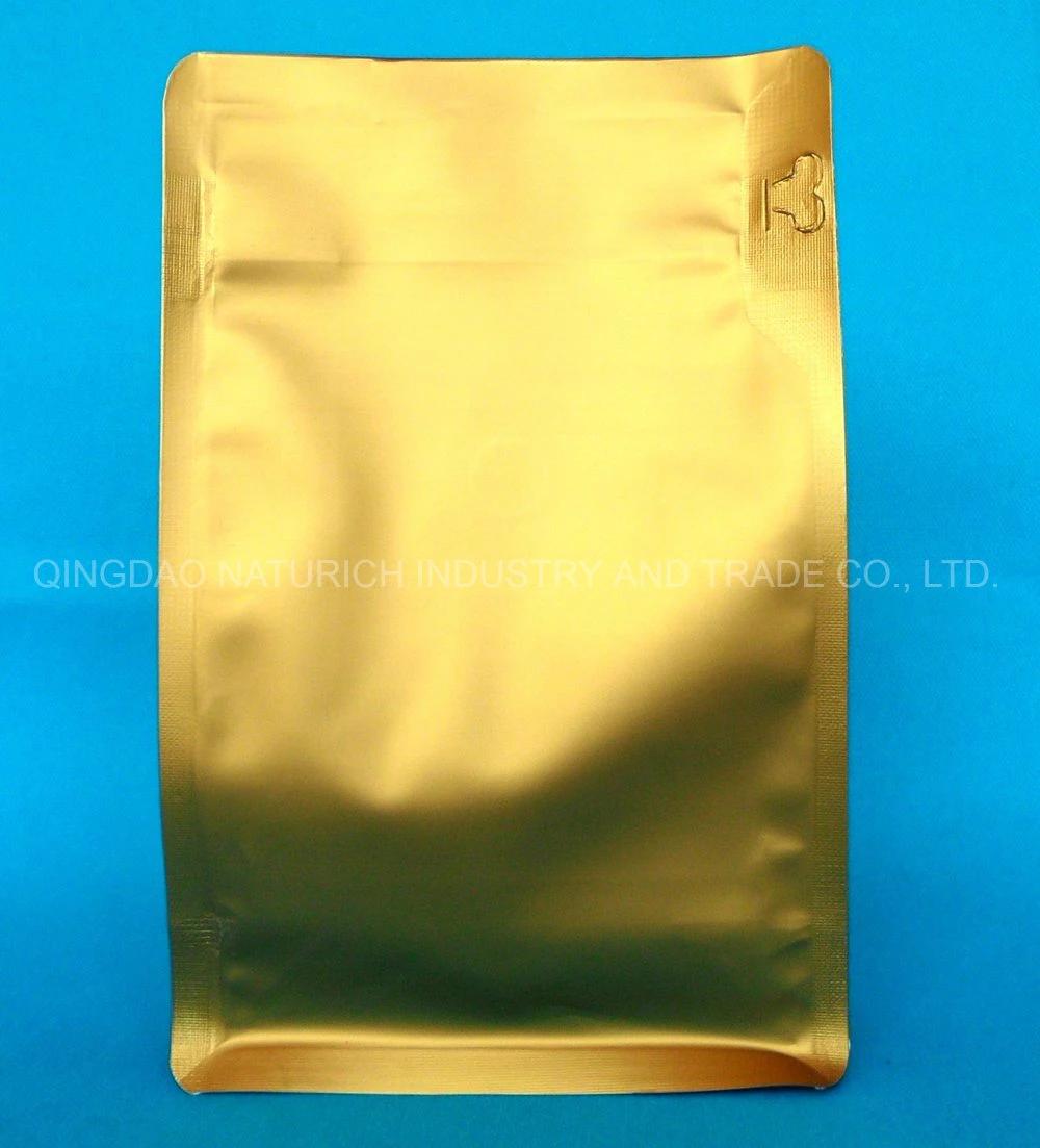 250g Coffee Flat Bottom Coffee Bag with Valve and Zipper