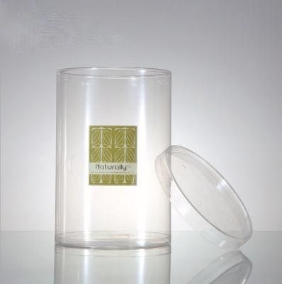 Clear PP/PVC/Pet Plastic Cylinder Packaging Gift Box