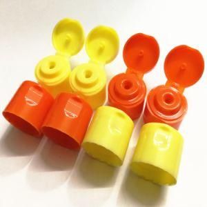 Flip Top Cap with Silicone Valve for Bottle PP Plastic