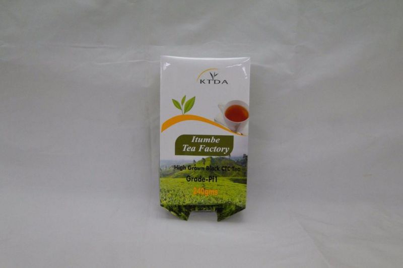 Custom Logo Stand up Flat Bottom Tea Packaging Bag