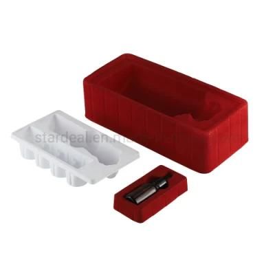 Customized Plastic Toys Blister Packs Flocking Blister Tray