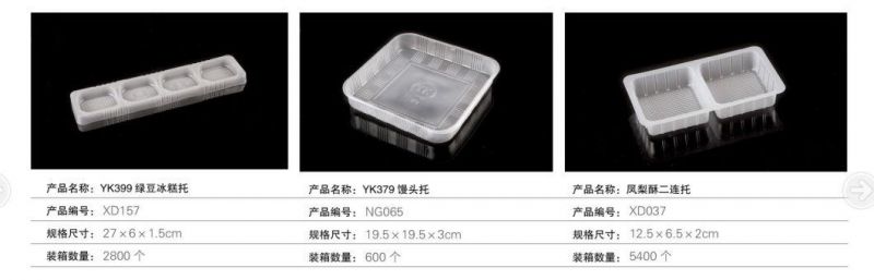 plastic tray for biscuit/disposable plastic cookie tray/disposable cookie tray