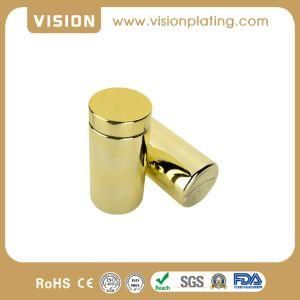 Good Service Gold Chromed Food Grade Plastic Pill Bottles