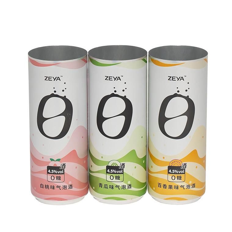 Sleek 310ml Aluminum Beverage Cans with 202 Sot Can Ends