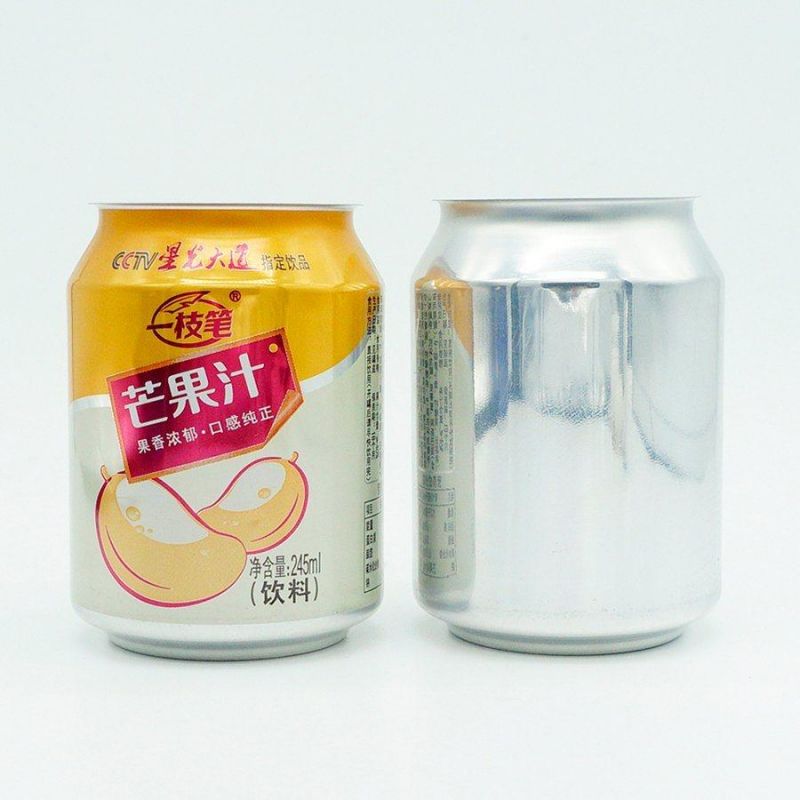 Standard 250ml Cans and Lids for Mango Juice