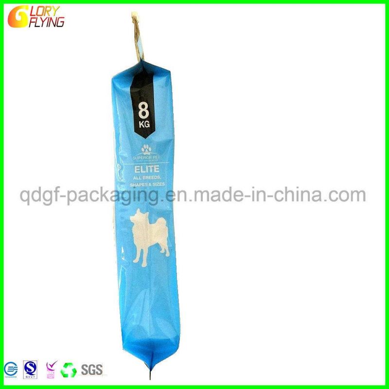 Four-Side Seal Plastic Bag with Slider Zipper for Dog Food Packaging