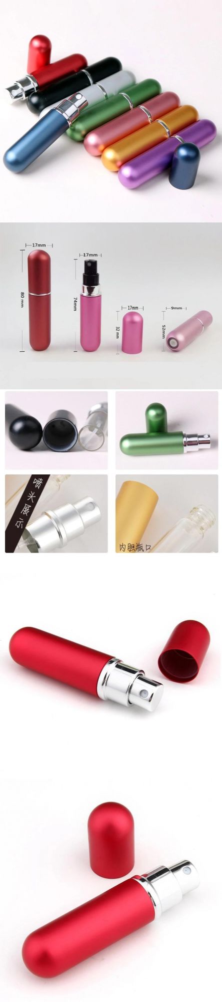 Customized Refillable Perfume Atomizer Bottle Spray Glass Bottle