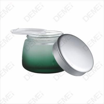 150g 200g Frosted Glass Cream Jar with Colorful Screw Cap for Day Night Skincare