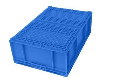 HP6c Plastic Turnover Logistics Container Box HP Standard Auto Parts Logistic Box Durable Opaque Plastic Storage Boxes