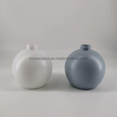 Ball Shape White Glass Diffuser Hand Sanitizer Bottle