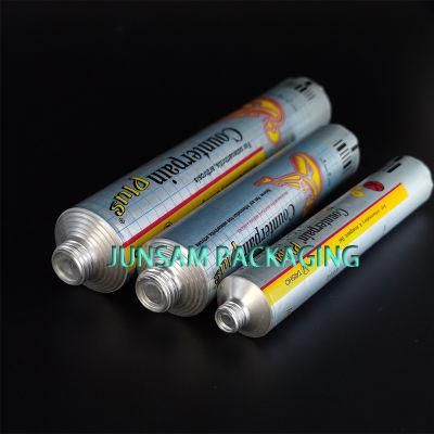 Aluminium Flexible Tube Cosmetic Packaging Lip Balm Container 16mm Diameter