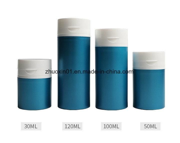 30ml 50ml 100ml 120ml White Cosmetic Air Bottle with Flip Cap