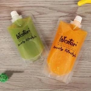 Transparent Self Spout Bag Soy Juice Milk Liquid Food Bag Customizable Bag