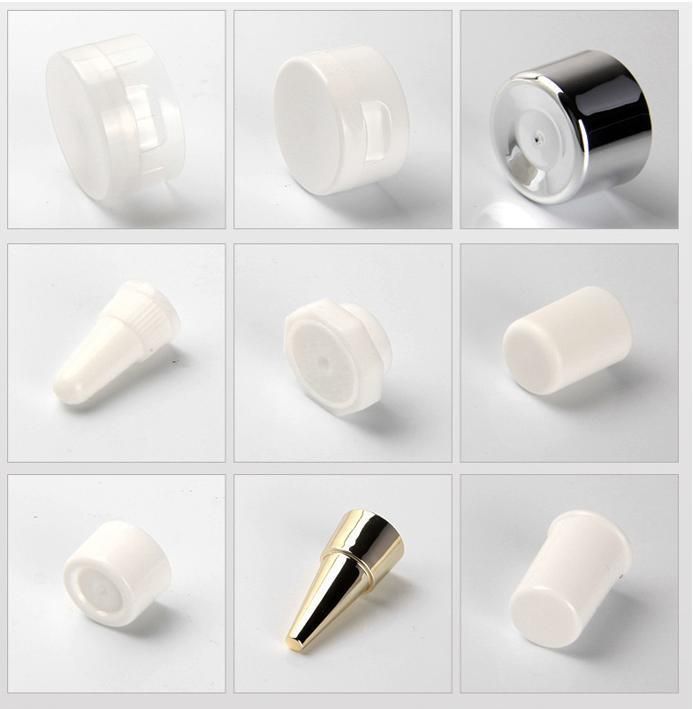 White Glossy Plastic Packaging Tube for Cosmetics with Screw Cap