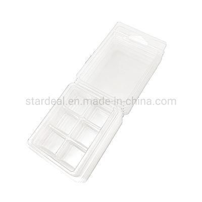 Custom 6 Cell Plastic Clam Shell Wax Melt Clamshells Packaging