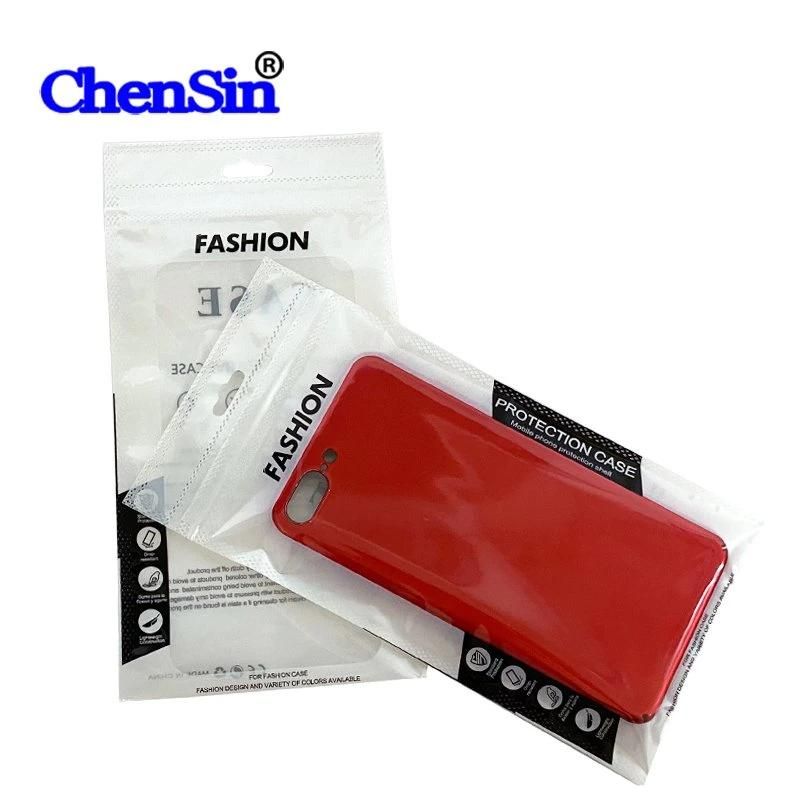 Purple Transparent Sealing Bag Phone Case Packaging Zipper Bags