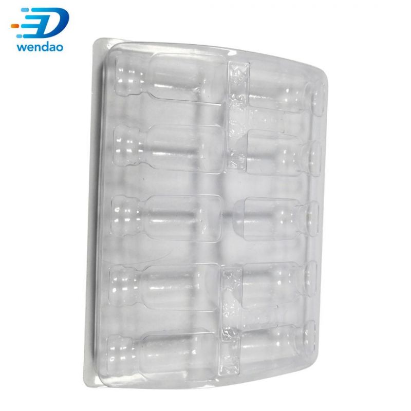 2ml Vial Tray Blister Tray Manufacturer Medicine 2ml 10ml Vial Injection Blister Tray