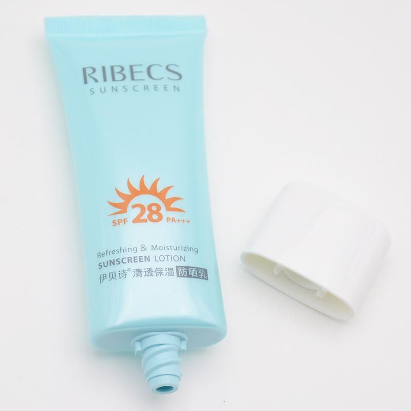 Guangzhou Factory Custom Sunscreen Cream Oval Cosmetic Plastic Tube